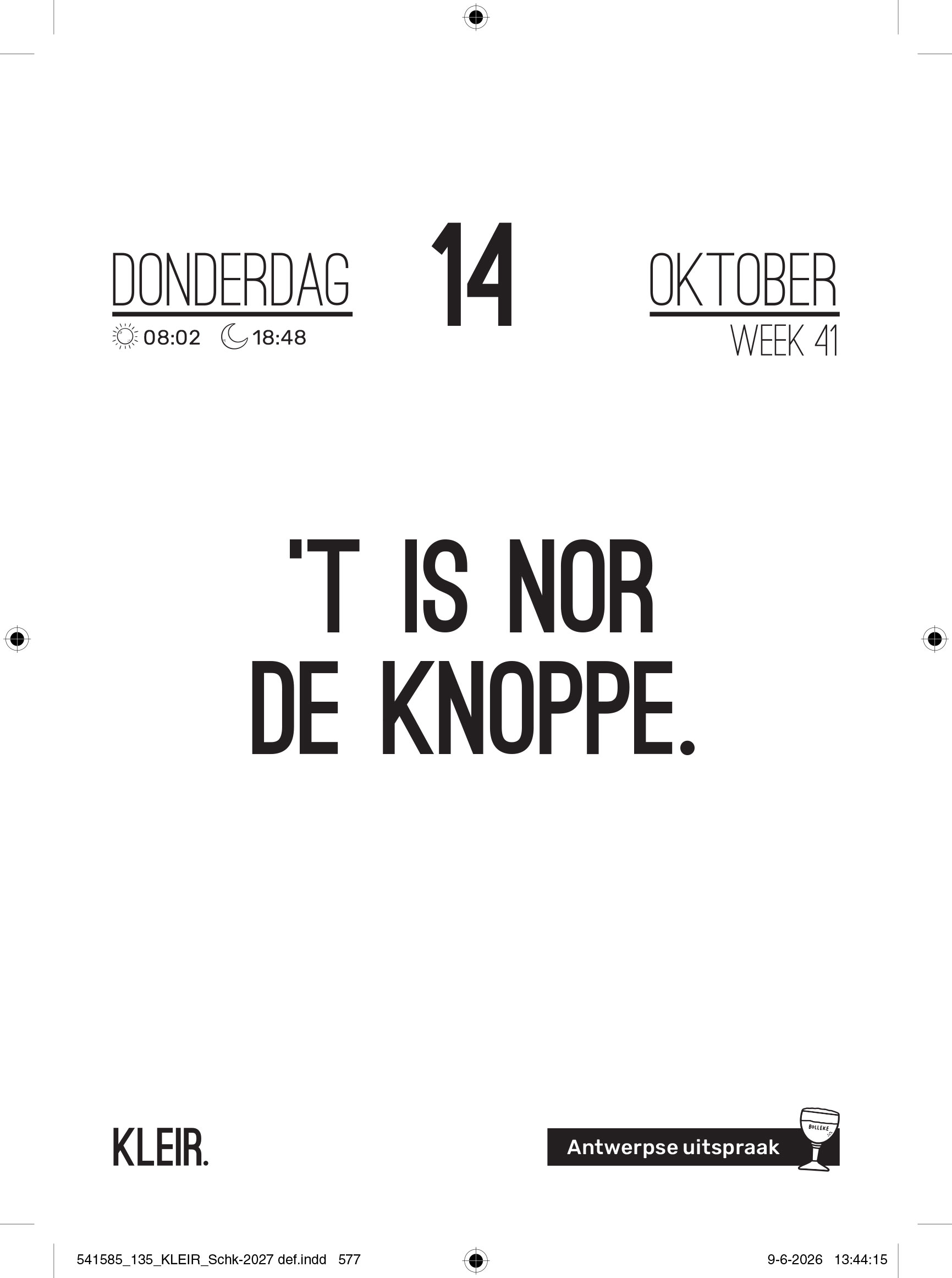 Scheurkalender pagina 3